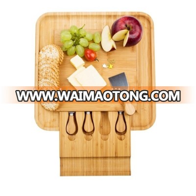 Bamboo cutting borad set chopping block cheese board