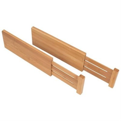 Bamboo Organizer Adjustable Drawer Dividers adjustable