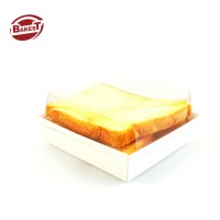 Bakest wholesale bakery disposable white tray lid bread paper packing box