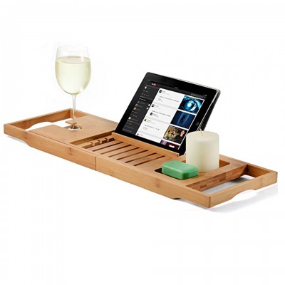 The Internet is a hot seller Bamboo is greener and healthier Bath is necessary Luxurious Bamboo bathroom tray