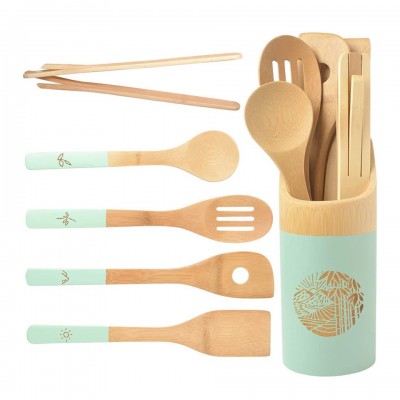 Super hot in 2020 Kitchen helper | new web celebrity tableware set | Bamboo fresh kitchenware set