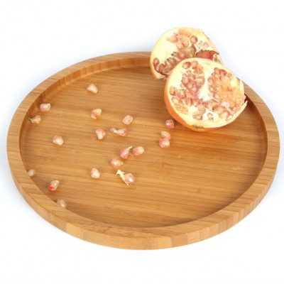 High Quality Custom Soild Wood Large Size Bamboo Serving Tray Wholesale