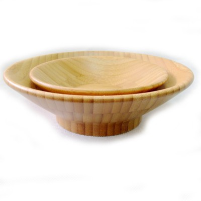 100% Organic Handmade Eco-friendly Large Natural Bamboo Salad Fruit Bowl