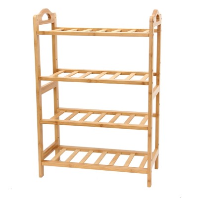 High quality 4 layers bamboo shoes rack