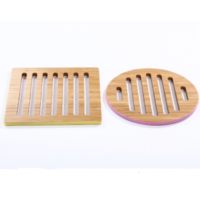 color Bamboo Trivets (Set of 2)