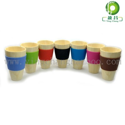 Exquisite colored bamboo water cup