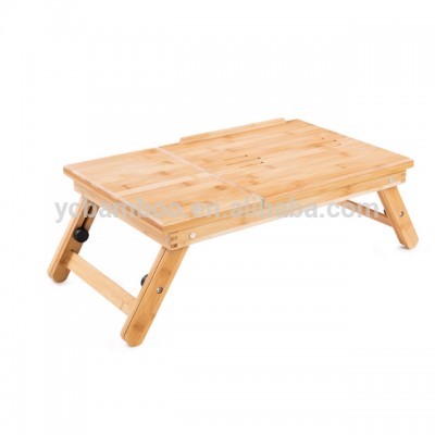 New Design Bamboo Adjusted laptop Desk Folding Computer Table