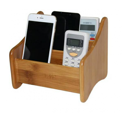 100% pure bamboo desk remote organizer