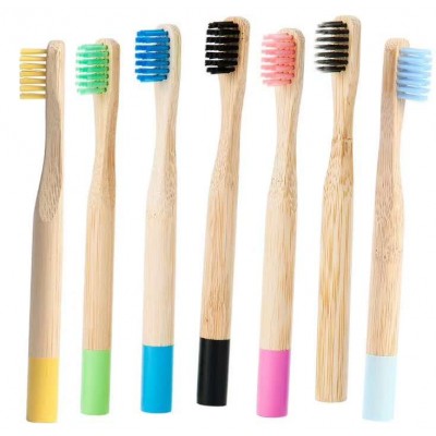 Environmental Bamboo Charcoal Toothbrush For Oral Health Low Carbon Medium Soft Bristle Wood Handle Toothbrush