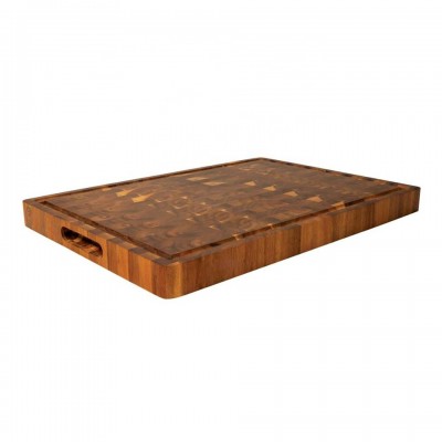 44.5*30.5*3.8cm customizable size | 100% acacia wood groove design cutting board