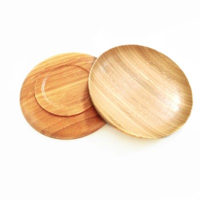 cheap simple design bamboo round shape platter