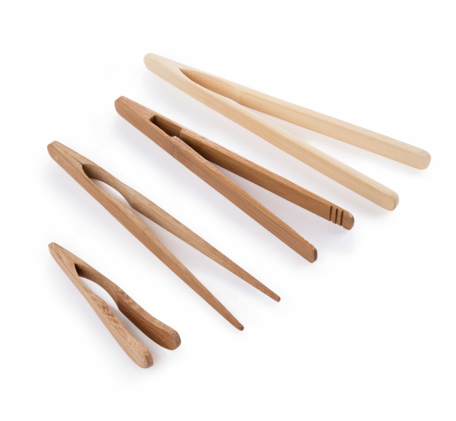 kitchen accessories bamboo bread bbq tongs